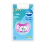 Силиконова залъгалка Canpol Babies - Nature, 0-6 m, Розова