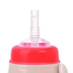 Преходна чаша със сламка Canpol - Hello Little, 350 ml, Бежова