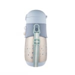 Термочаша със силиконова сламка Canpol - 300 ml, Синя