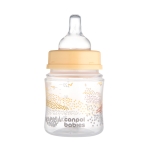 Антиколик шише с широко гърло Canpol - Easy Start, Mountains, 120 ml, Бежово