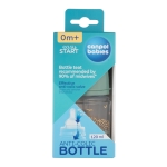 Антиколик шише с широко гърло Canpol - Easy Start, Mountains, 120 ml, Сиво