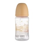 Антиколик шише с широко гърло Canpol - Easy Start, Mountains, 240 ml, Бежово