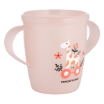 Чаша с дръжки Canpol - Tоys, 250 ml, 12 m+, Розова