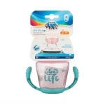 Неразливаща се чаша с дръжки Canpol - Sea Life, 230 ml, Розова