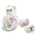 Силиконови залъгалки Lovi - Wild Soul, 6-18 m, 2 броя, Розови