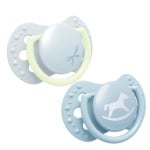 Силиконови залъгалки Lovi - Baby Shower Boy, 0-2 m, 2 броя