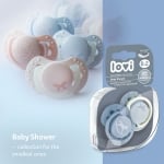 Силиконови залъгалки Lovi - Baby Shower Boy, 0-2 m, 2 броя