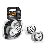 Силиконови залъгалки Lovi - Salt & Pepper, 0-3 m, 2 броя