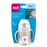 Преходна чаша Lovi - Easy Switch, Buddy Bear, 150 ml, Сива