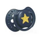 Силиконови залъгалки Lovi - Stardust, 0-3 m, 2 броя, Сини