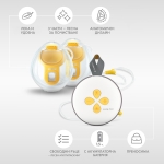 Двойна електрическа двуфазна помпа за кърма Medela - Swing Maxi, Hands-Free