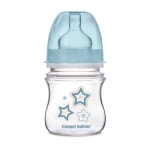 Антиколик шише Canpol - Newborn Baby, 120 ml, синьо