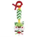 Мека играчка с клипс и камбанен звук Canpol - Forest Friends, Зелена