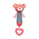 Мека играчка с чесалка Canpol - Bears, Розова