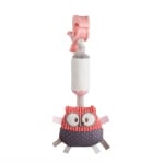 Мека играчка с дрънкалка Canpol - Pastel Friends, Корал