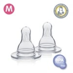 Биберон за шише Medela - Размер M, 2 броя