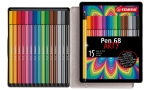 Флумастери Stabilo - Pen 68, Arty, метална кутия, 15 цвята