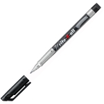 Перманентен тънкописец Stabilo - Write-4-All, Фин писец F, Черен