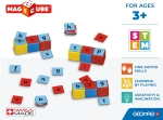 Магнитен конструктор Geomag - Magicube, Съставяне на думи, 79 части