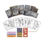 Творчески комплект Totum - Динозаври, Скречбук