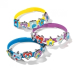 Творчески комплект Totum - Smurfs, Направи сам гривни, 3 броя