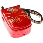 Детска играчка Battat - Телефон със звук и светлина, Червен