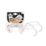 Дръжки за шишета и чаши Tommee Tippee, 2 броя, 4м+, Розови
