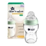 Бебешко стъклено шише Tommee Tippee - Easi Vent, 250 ml