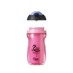 Неразливаща се термо чаша с твърд накрайник Tommee Tippee, 260 ml Розова