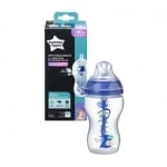 Бебешко шише Tommee Tippee - Advanced, Anti Colic, 340 ml, Синьо