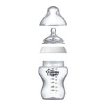 Комплект шишета за хранене Tommee Tippee - Easi Vent, 0+ m, 260 ml, 2 броя