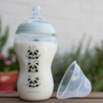 Комплект шишета Tommee Tippee - Easi Vent, Closer to Nature с декорация Панди, 340 ml, 2 броя