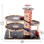 Дървен комплект Hape - Триетажен паркинг