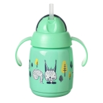 Неразливаща се чаша със сламка Tomme Tippee - Superstar, 300 ml, зелена