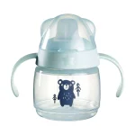 Неразливаща се чаша с мек накрайник Tomme Tippee - Soft Spout, Мече, 190 ml