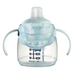 Неразливаща се чаша с мек накрайник Tomme Tippee - Soft Spout, Мече, 190 ml