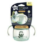 Неразливаща се чаша с мек накрайник Tomme Tippee - Soft Spout, Бухал , 190 ml