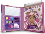 Творчески комплект Lisciani - Monster High, Модна папка за гримиране