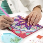 Творчески комплект Totum - Тетрадка с диаманти, Цветя