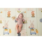 Бебешка двустранна подложка от пяна Taf Toys - Urban Garden, 150 х 200 сm