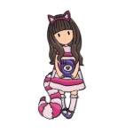 Значка Santoro Gorjuss - Through The Looking Glass, Cheshire Cat