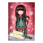 Коледни картички Santoro Gorjuss Merry and Bright - Cosy, 8 броя