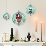 Комплект 3D коледна декорация Santoro Gorjuss - Mеrry and Bright, Tis The Season