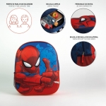 Раница за детска градина 3D Spiderman, Със страничен джоб