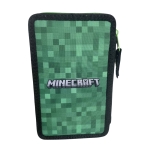 Ученически несесер с пособия Minecraft Creeper - Green, с 2 ципа