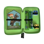 Ученически несесер с пособия Minecraft Creeper - Green, с 2 ципа