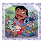 Детски пъзел Clementoni - Lilo & Stitch, 3 x 48 части