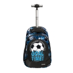 Ученическа раница с колелца Graffiti Xscape - Football, Blue