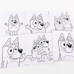 Творчески комплект Cerda - Bluey, Рисуване по номера