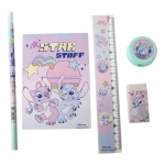 Комплект ученически пособия Stitch - 5 броя